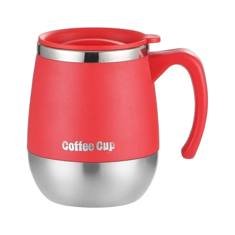 Mug isotherme inox avec poignée et couvercle – 500 ml