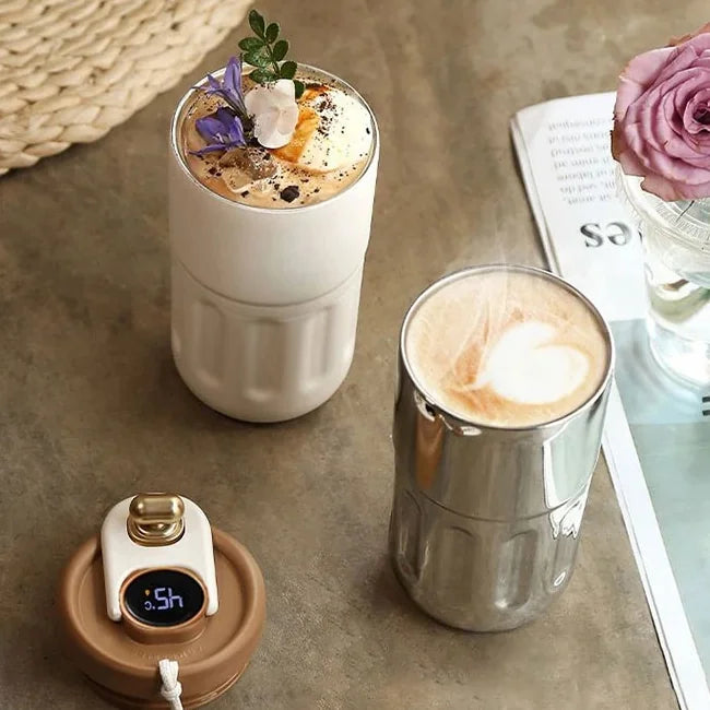 Mug isotherme de voyage à affichage LED – 450 ml
