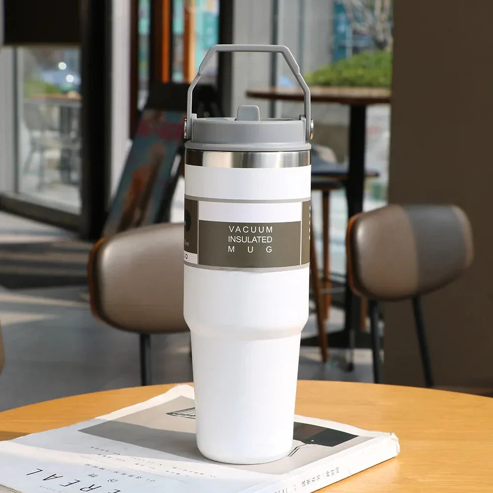 Thermos à café blanc – 600 ou 900 ml