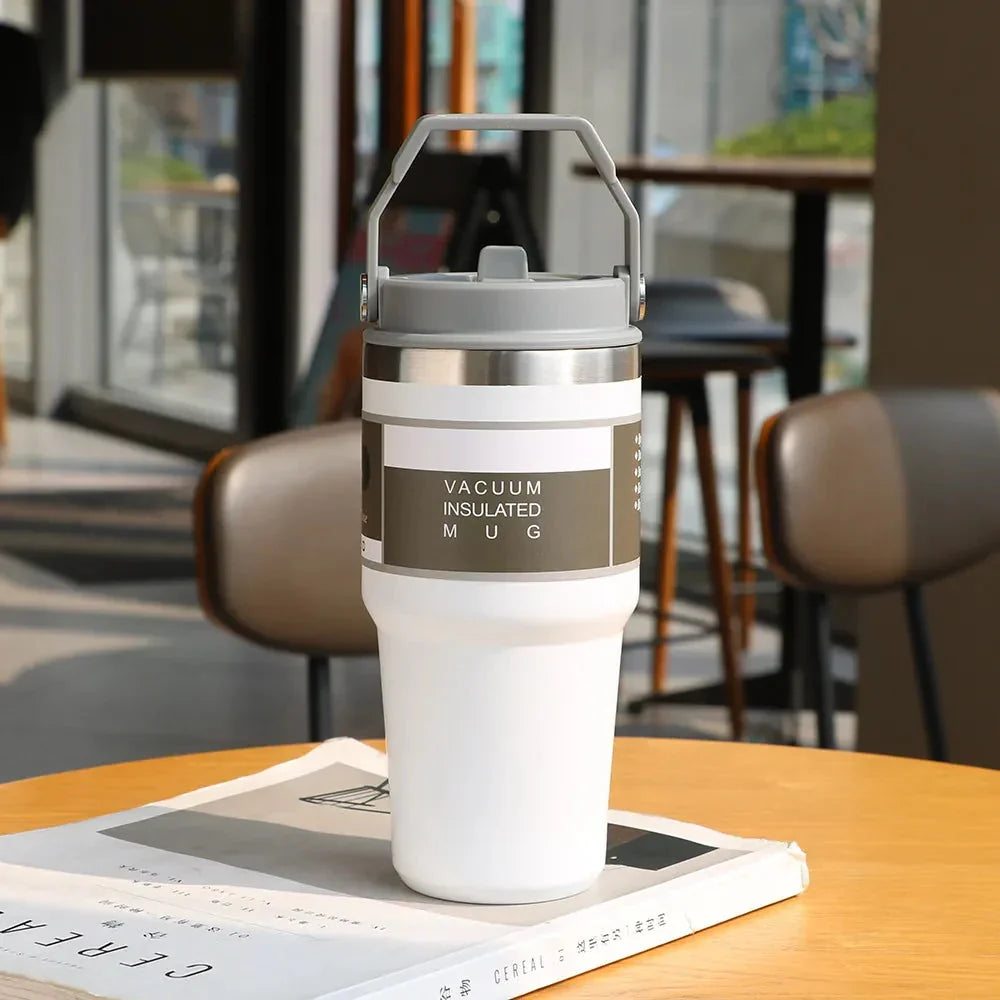 Thermos à café blanc – 600 ou 900 ml