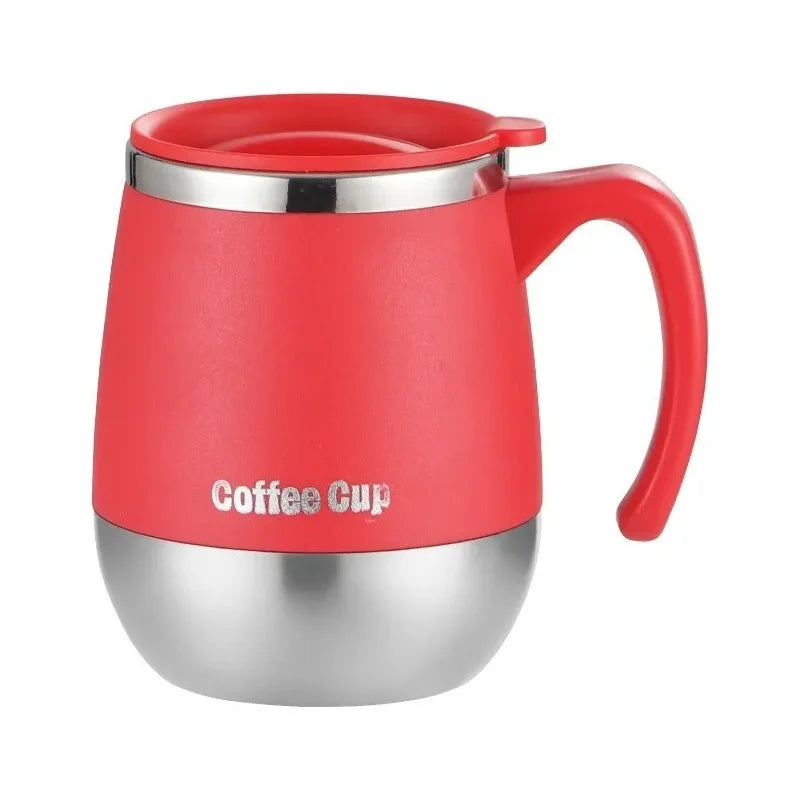 Mug isotherme inox avec poignée et couvercle – 500 ml