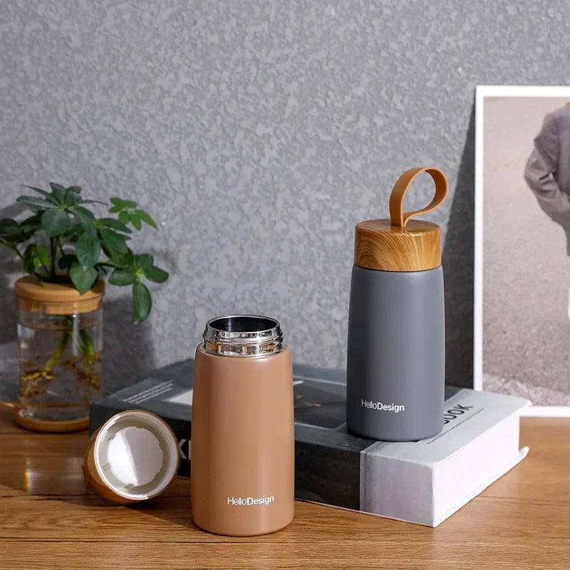 Thermos en bois et inox – 300 ml
